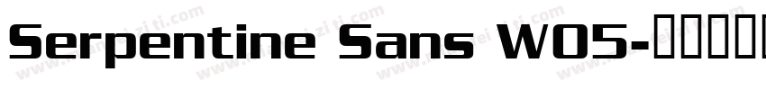 Serpentine Sans W05字体转换